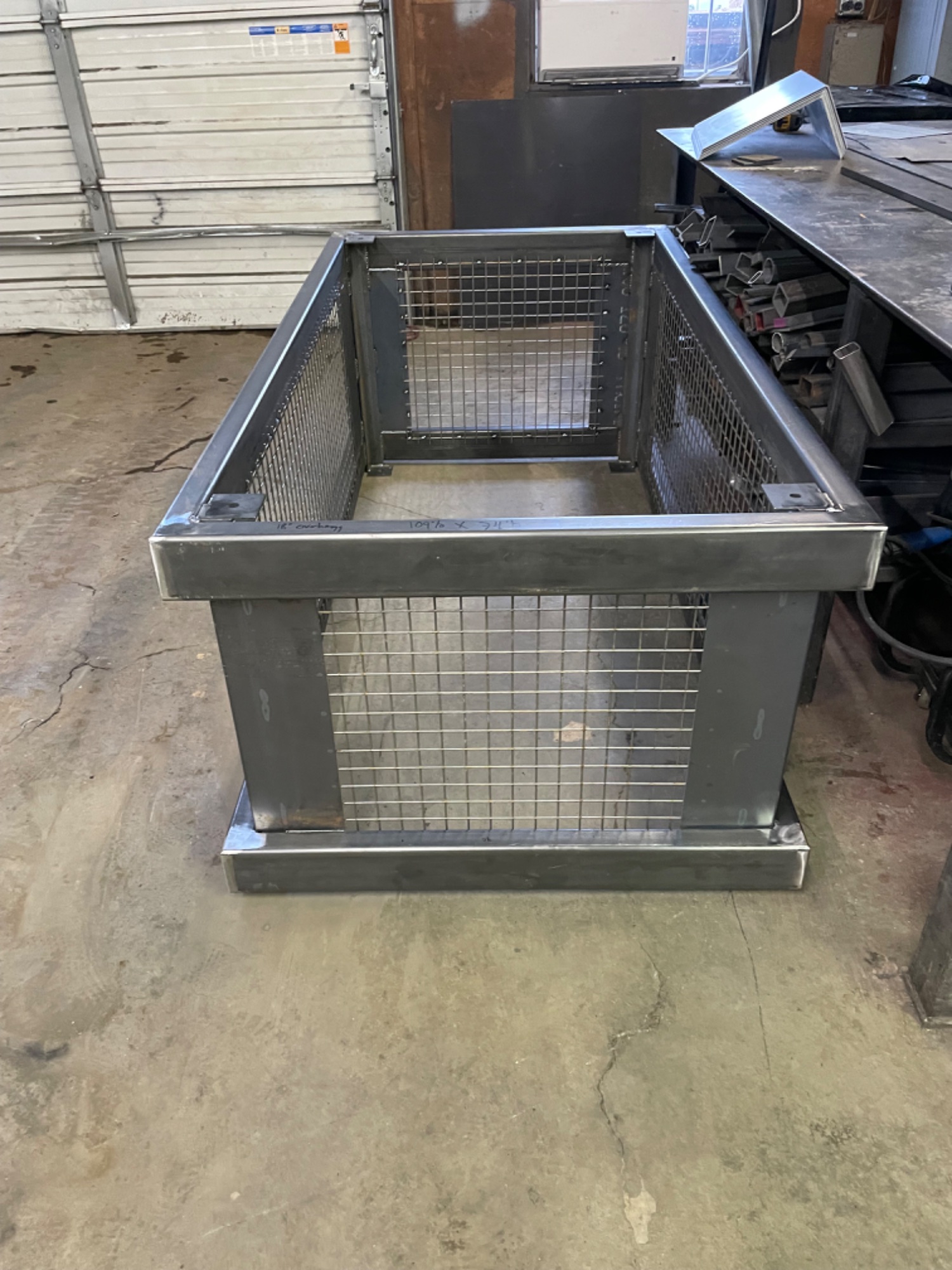 Chimney cap with integrated spark arrestor mesh in the Pro Form Metals shop