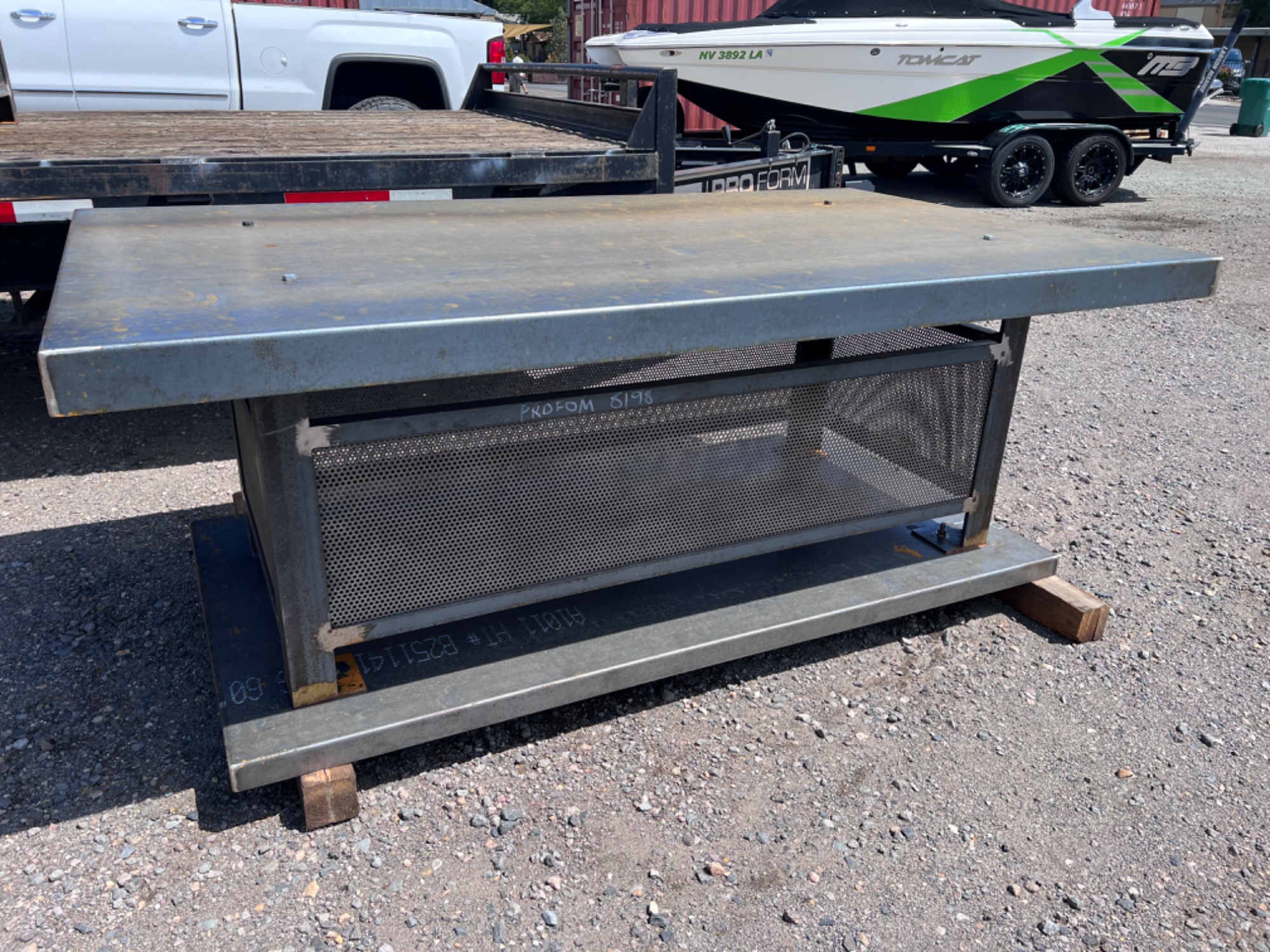 Custom chimney cap with perforated screen