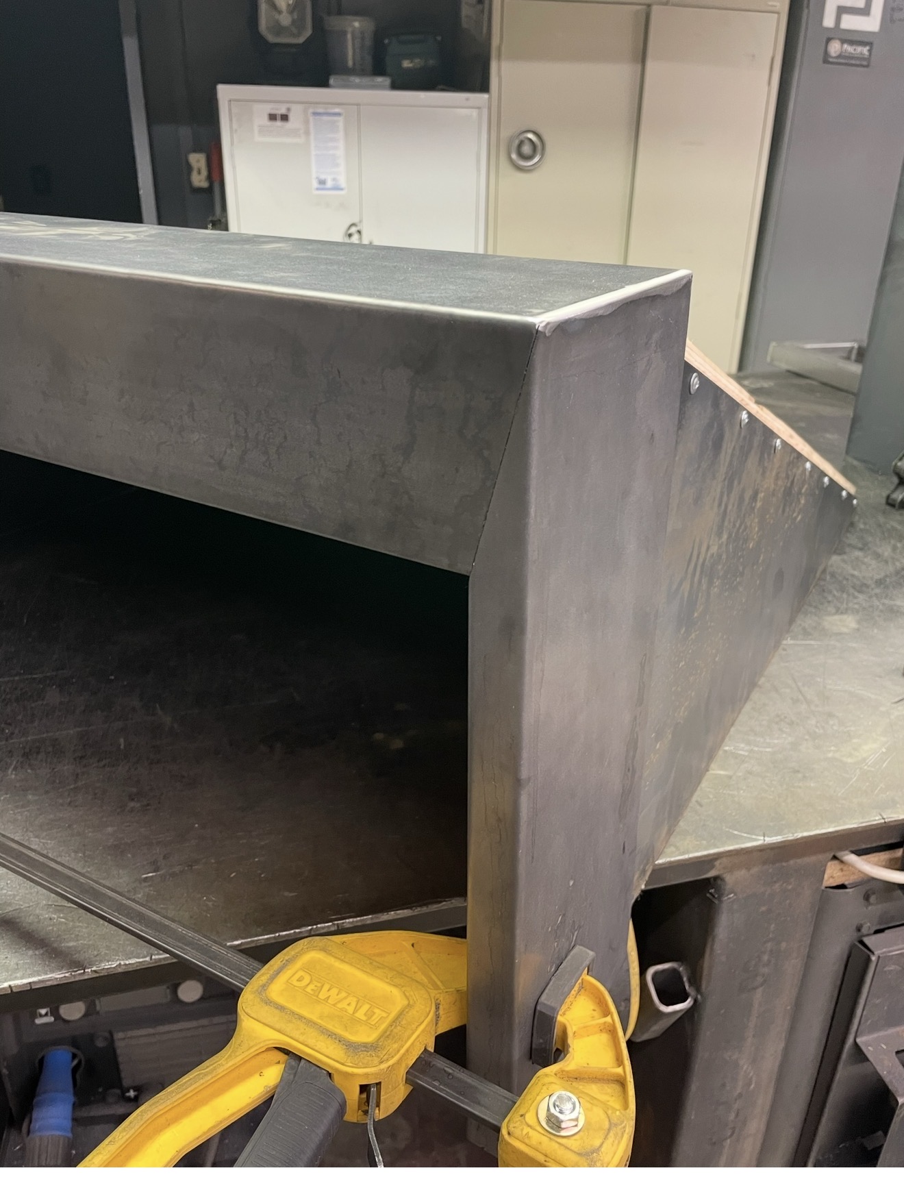 Custom gutter fabrication