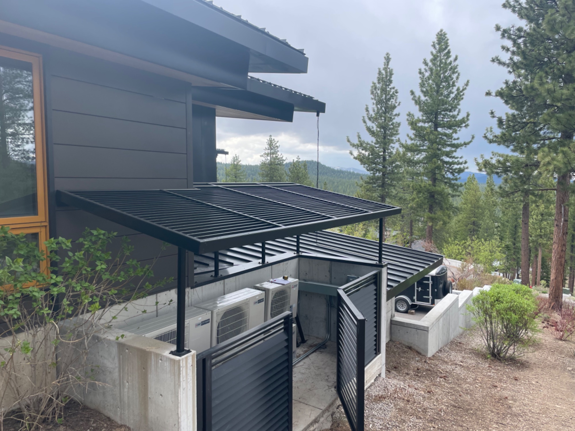 Standing seam roof panel detail